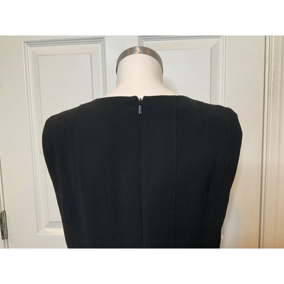 148 Lafayette New York Black Sleeveless Shift Dress, Size 8 - Picture 5 of 7